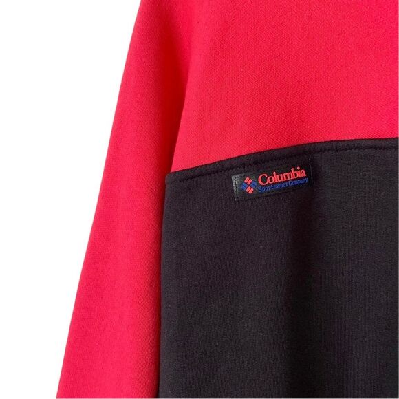 Vintage Columbia Radial Sleeve Color Block Snowshoe Resort Sweatshirt - Picture 2 of 10